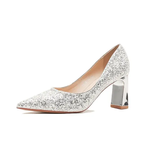 City Camel Грубый каблук Высокие каблуки Женские