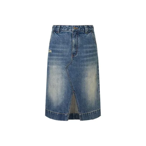 ANN ANDELMAN Деним Длинная Юбка Женская