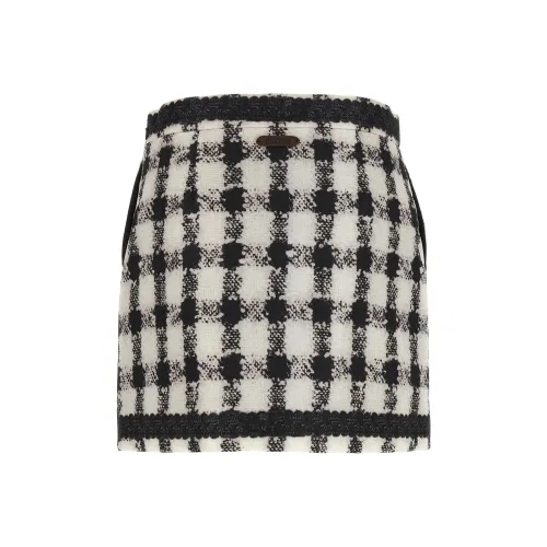 MOSCHINO Повседневные короткие юбки Женские Белый Черный
