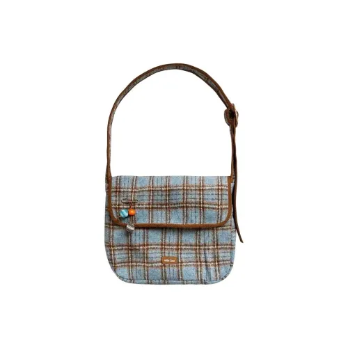 Boniu Шерстяной Тоут Сумка Сумка для покупок Сумка на плечо Женская Синяя