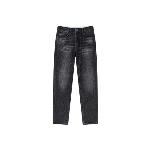 CAISEDI Черные Мужские Джинсы