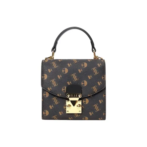 ELLE Ткань Сумка Женская Кофейный Черный Кофейный Розовый