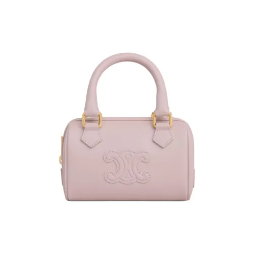 CELINE Сумка Boston из коровьей кожи сумка через плечо мини-сумка женская отбеленный розовый