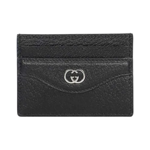 GUCCI Кожа Держатель для карт Мужской Черный