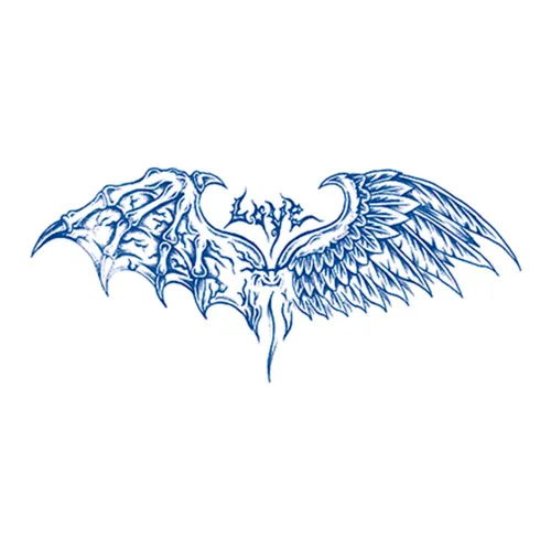 LIEJI Крылья OF Holy Свет Травяной Наклейка для Татуировки