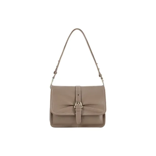 COCCINELLE Abigail Коровья кожа Сумка на плечо Большая Женская Светло-серый