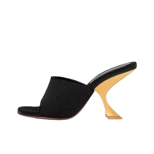 AMINA MUADDI Слипоны 9 см Женские Черные