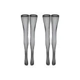 Черный, узкий, версия, боковая длина юбки, нога-2 шт