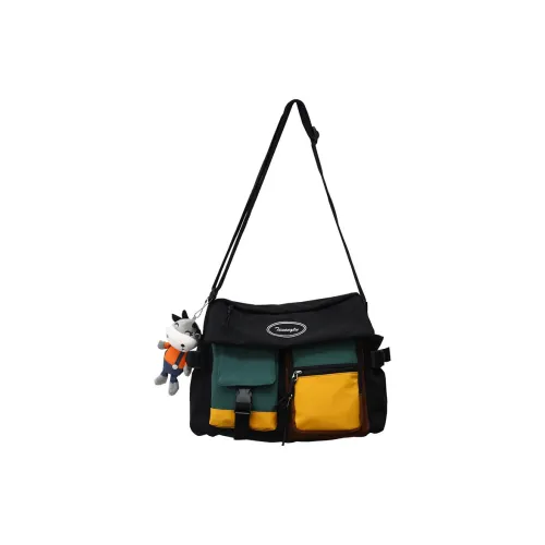 MTribe Нейлоновая сумка-мессенджер сумка через плечо женская черная белая