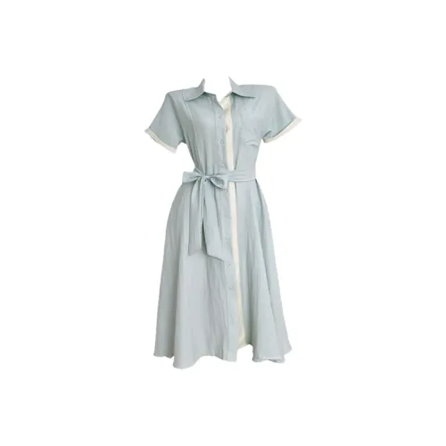 MO VOICE Короткий рукав Платье Женское