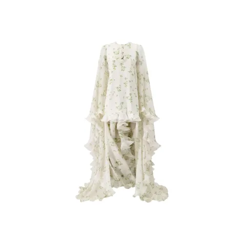 GIAMBATTISTA VALLI SS24 Длинное платье с длинными рукавами женское многоцветное