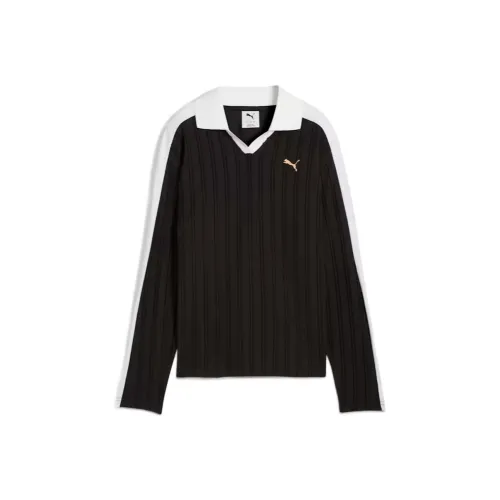 PUMA T7 Черные Женские Поло
