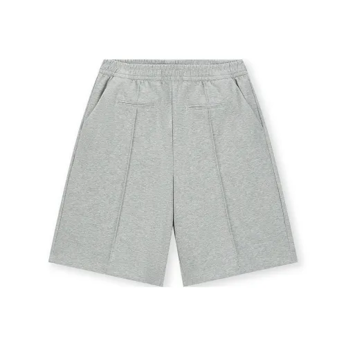 Безшовный крой, вересковый серый, унисекс, повседневные шорты