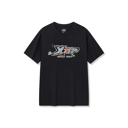 XTEP Sports Life Collection Глубокий черный Унисекс Футболка