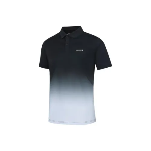 361° Супер-Черный/Светло-Серый Мужская Поло