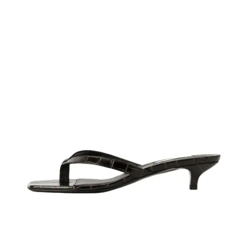 TOTEME Шлепанцы 3,5 см Женские Темно-коричневые