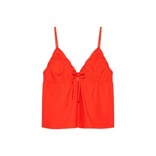 ARITZIA SS25 WILFRED Икорный топ на бретелях из поплина для женщин