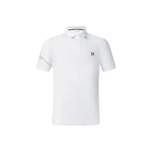 FILA GOLF серия Нефритовый Белый WT Мужская Поло