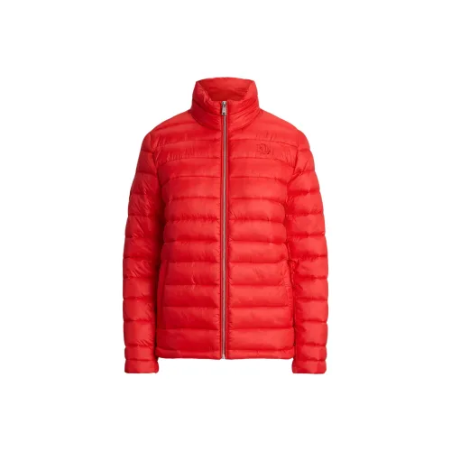 LAUREN RALPH LAUREN Хлопковый пуховик женский красный