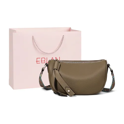 EBLAN Сумка через плечо из коровьей кожи стандартная женская слоновая серый