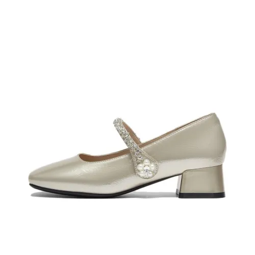 BASTO Грубый каблук Туфли Мэри Джейн Женские