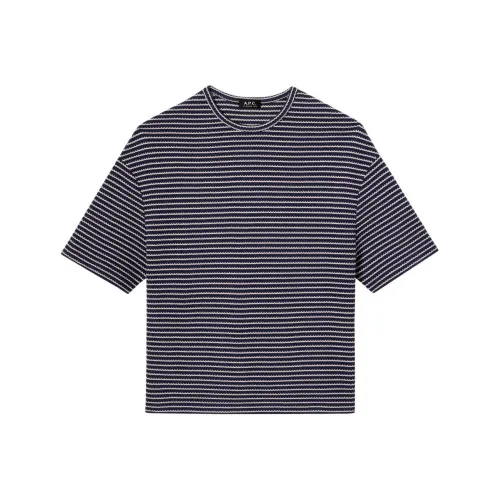 A.P.C. Joint Paragraph Темно-морская синяя мужская T-рубашка