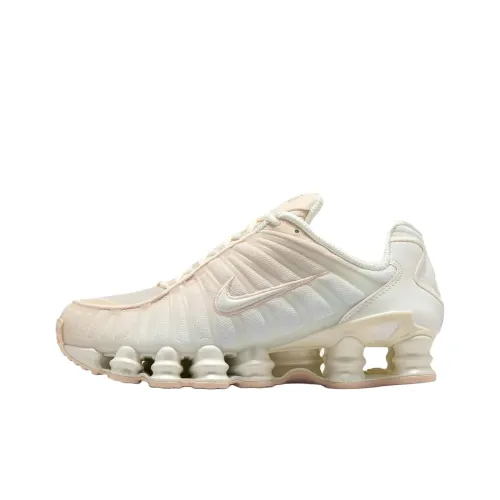 Nike Shox TL Series Устойчивые к истиранию Низкие Кроссовки для бега Повседневные Женские Экрю