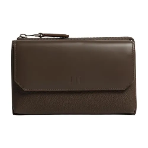 Dunhill Клатч из коровьей кожи стандартный мужской цвет тауповый