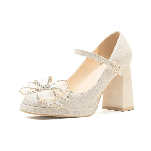 GOSO Mary Jane обувь женские абрикосового цвета