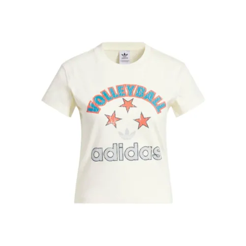 adidas clothing Белые Женские Футболки