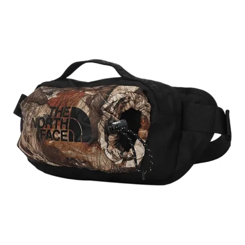 The North Face 3,2L Бананка Outdoor Сумка Ткань Древесный Зернистый Зеленый Черный Унисекс