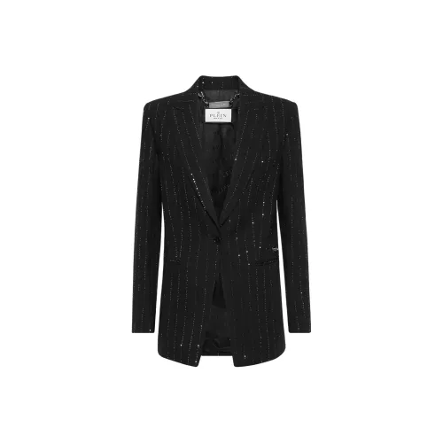 PHILIPP PLEIN SS25 Бизнес-костюм Куртка Женская Черная
