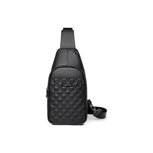 ROBINHOOD Сумка через плечо из коровьей кожи стандартная мужская черная коричневая