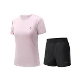 Комплект одежды (Топ Camel Pink + Черные Штаны)