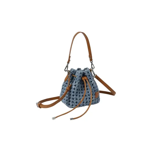 Desigual Сумка через плечо из ткани маленькая женская темно-синяя