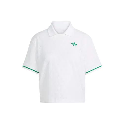 Adidas Originals Поло Женское Белое