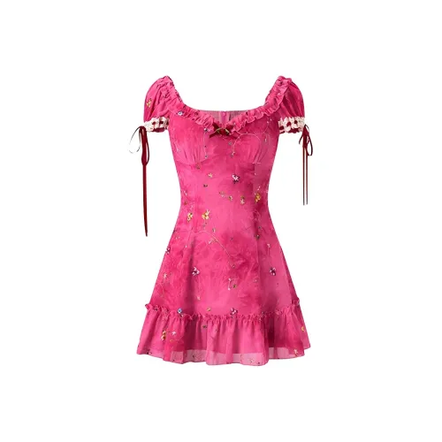 SECFLY OFFICIAL Короткий рукав Платье Женское