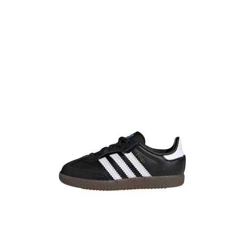 Adidas Originals SAMBA OG Устойчивая к истиранию Низкая Обувь для малышей Черная Infant и Toddler