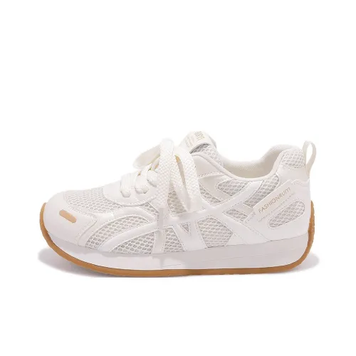 Shen Linsen Устойчивые к истиранию амортизаторы Низкий топ Повседневная обувь Женская Бежевая