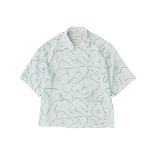 PUBLIC TOKYO Мужские рубашки из саксонского синего