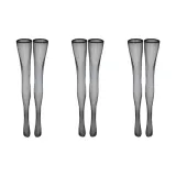 Черный, узкий, версия, боковая длина юбки, нога - 3 шт