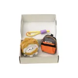 Лев Шар Плюшевый Игрушка + Ритуальная Коробка (Случайный стиль Улучшенный Брелок + Мини Рюкзак)