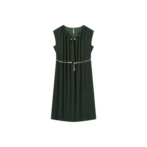 EICHITOO Короткое платье с короткими рукавами женское