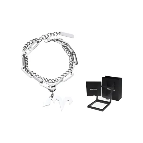 MAGICPOLE Браслеты из титанового стального сплава Унисекс Серебряный