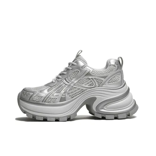 TATA Звезда Синцзи Galaxy Амортизация Поддержка Устойчивый к истиранию Дышащий Низкий Топ Кроссовки с Толстой Подошвой Женские