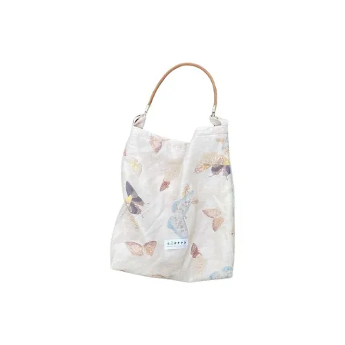 Boniu Холст Плечевая сумка Стандартная Женская Белая