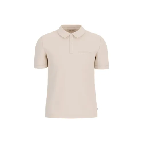 GUESS Светло-бежевые Мужские T-рубашки