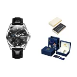 Черная кожа с черным циферблатом