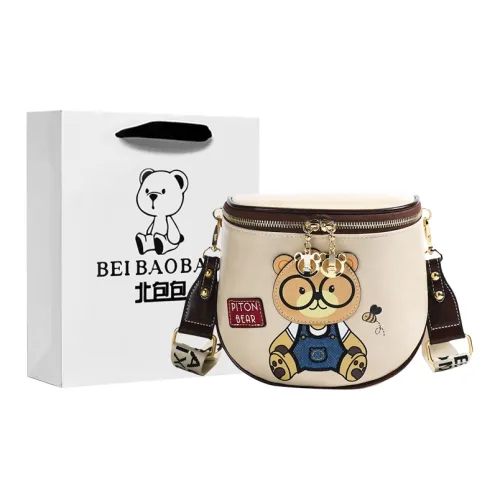 North Pack ПУ (полиуретан) Сумки через плечо Женские Экрю Розовый Коричневый