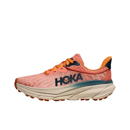 HOKA ONE ONE CHALLENGER 7 Устойчивые к истиранию Низкие Беговые кроссовки Женские Оранжевые
